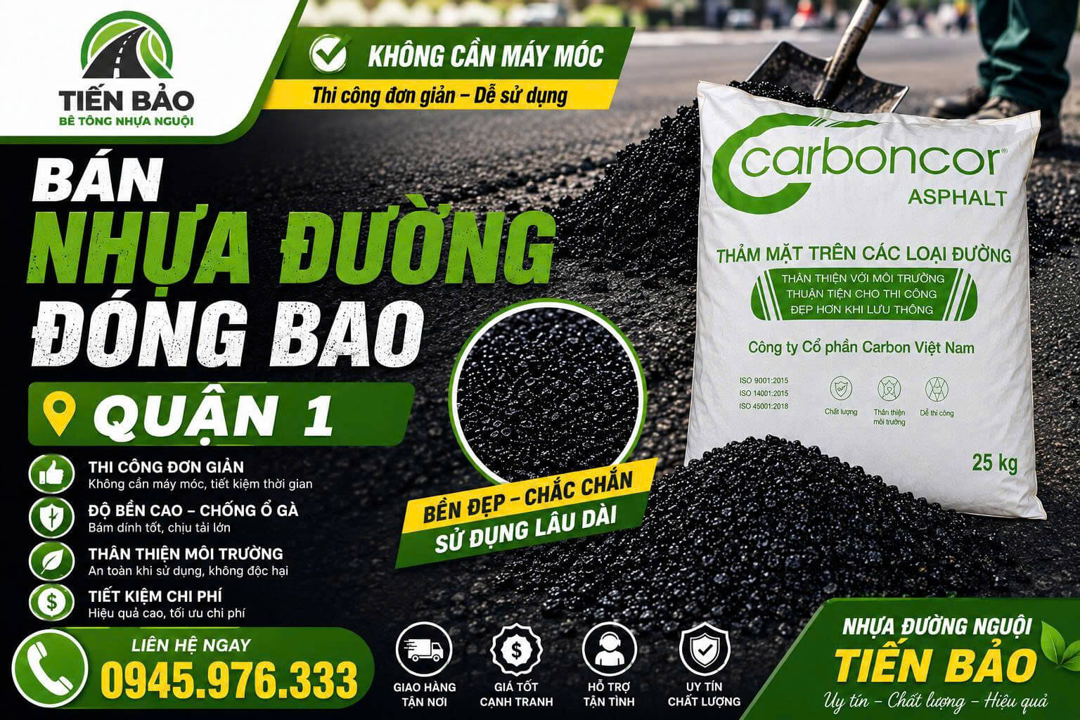 Bán Nhựa Đường Đóng Bao Tại Quận 1