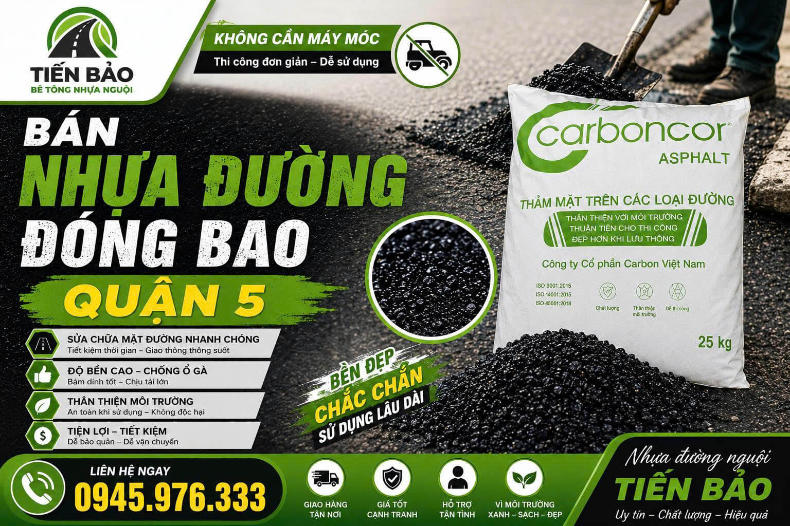 Bán Nhựa Đường Đóng Bao ở Quận 5