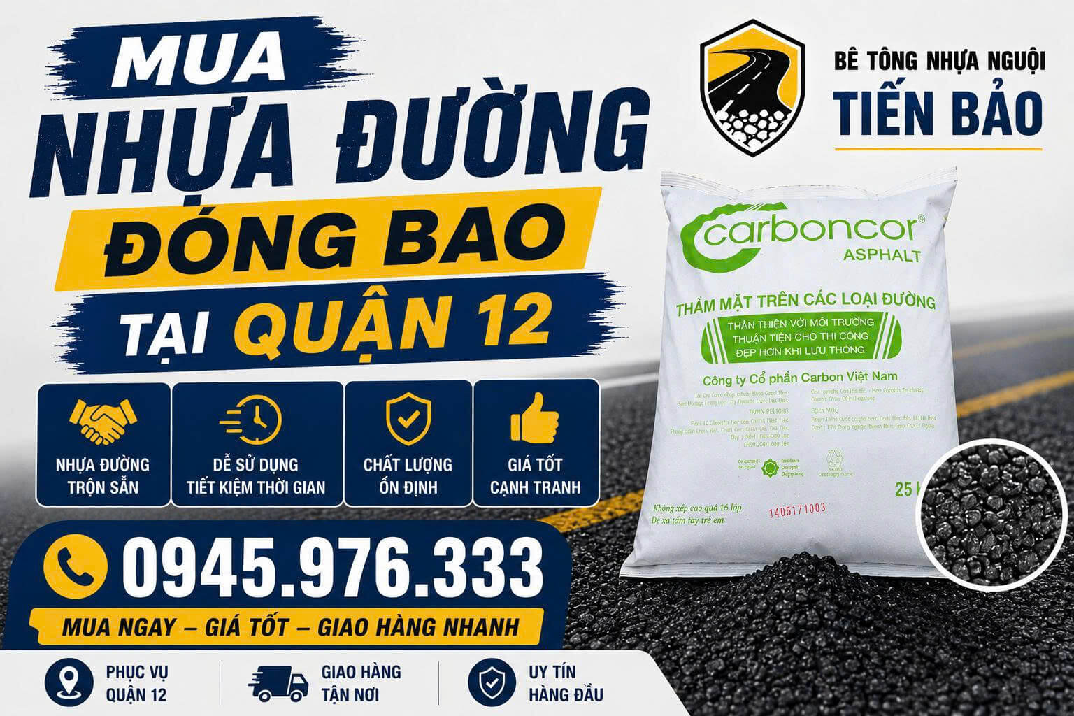 Mua Nhựa Đường Đóng Bao Tại Quận 12