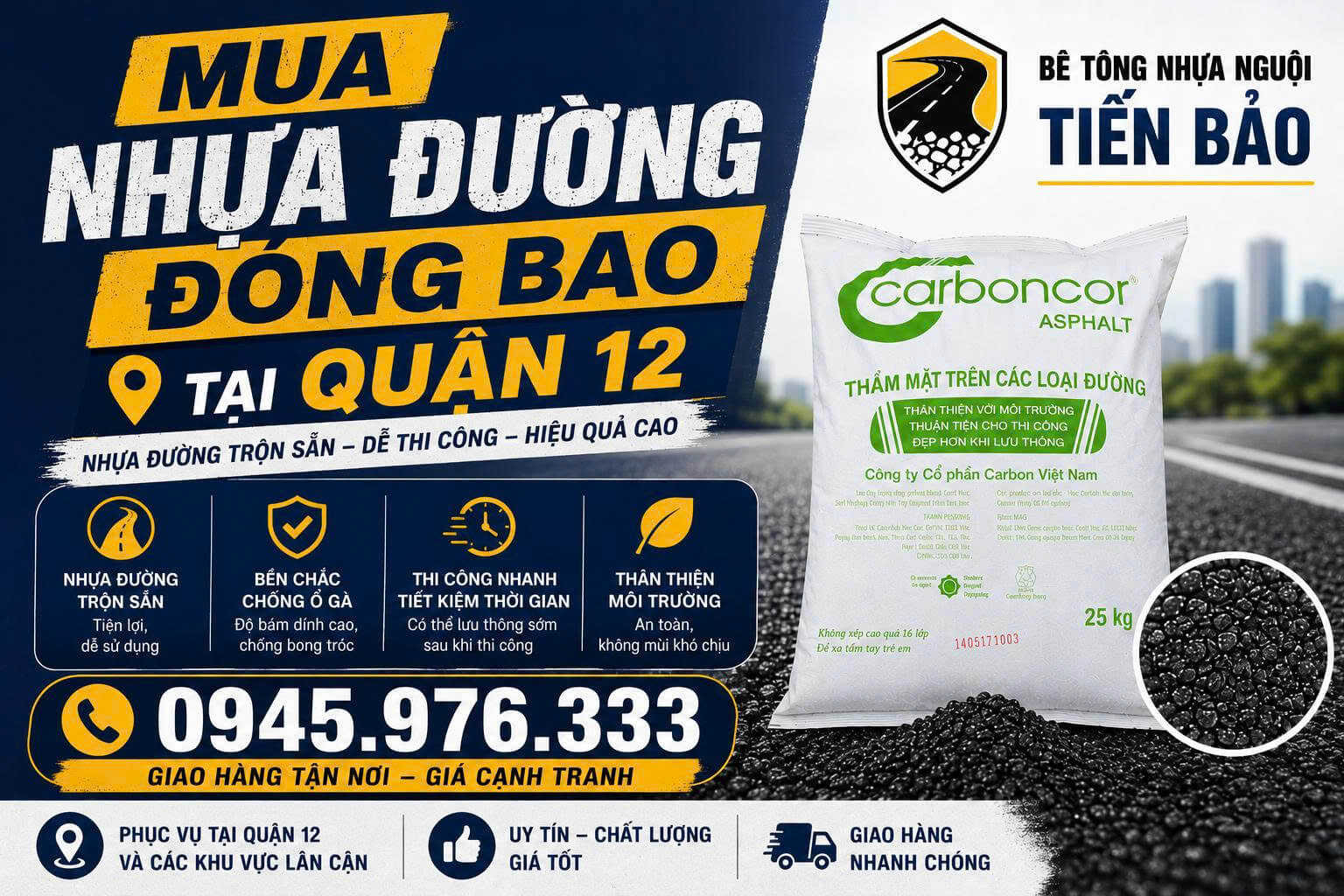 Mua Nhựa Đường Đóng Bao ở Quận 12