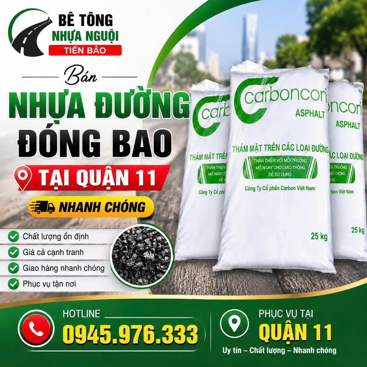 Bán Nhựa Đường Đóng Bao