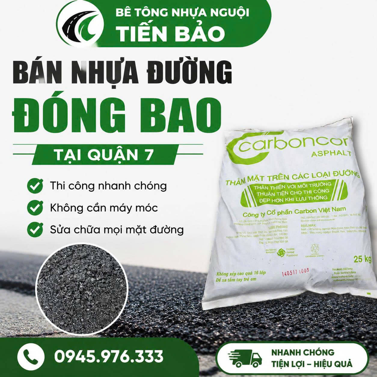 Bán Nhựa Đường Đóng Bao