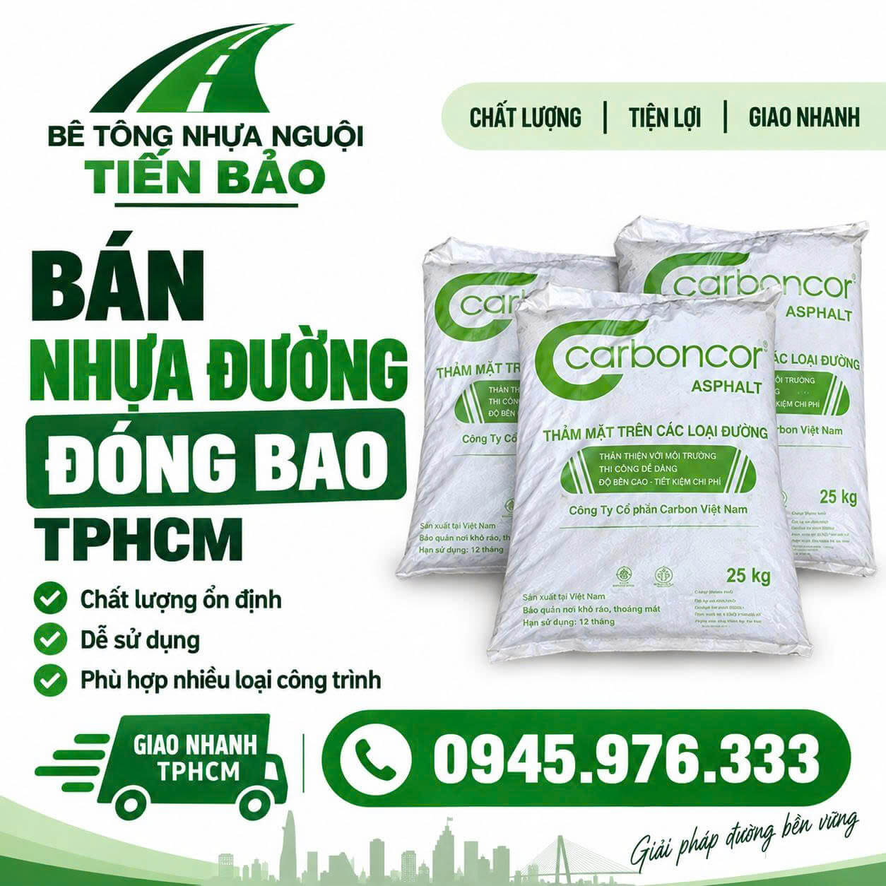 Bán Nhựa Đường Đóng Bao