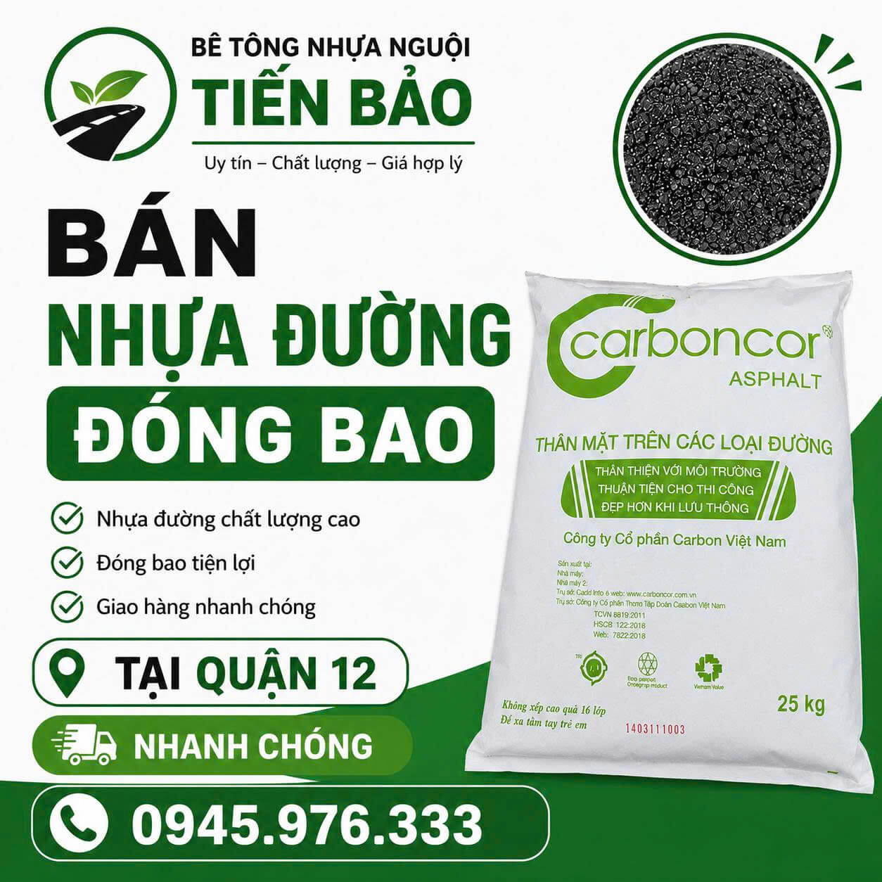 Bán Nhựa Đường Đóng Bao Tại Quận 12