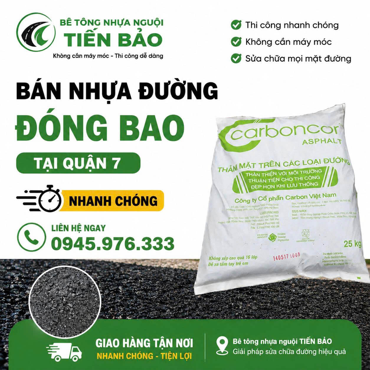 Bán Nhựa Đường Đóng Bao Tại Quận 7