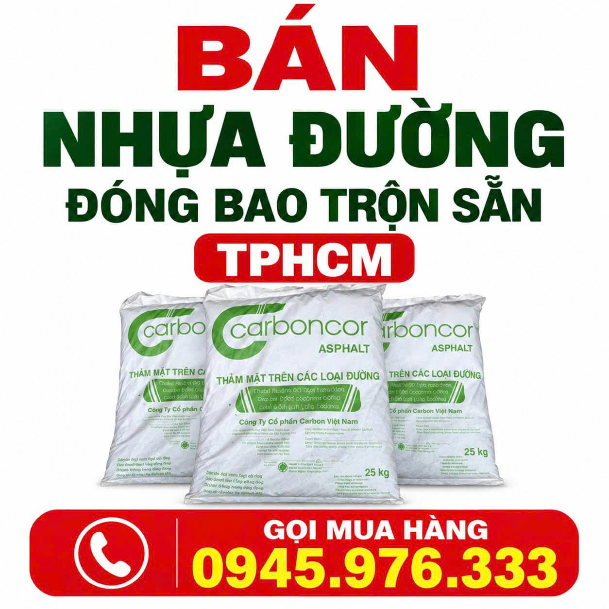 Bán Nhựa Đường Đóng Bao Trộn Sẵn Tại TPHCM