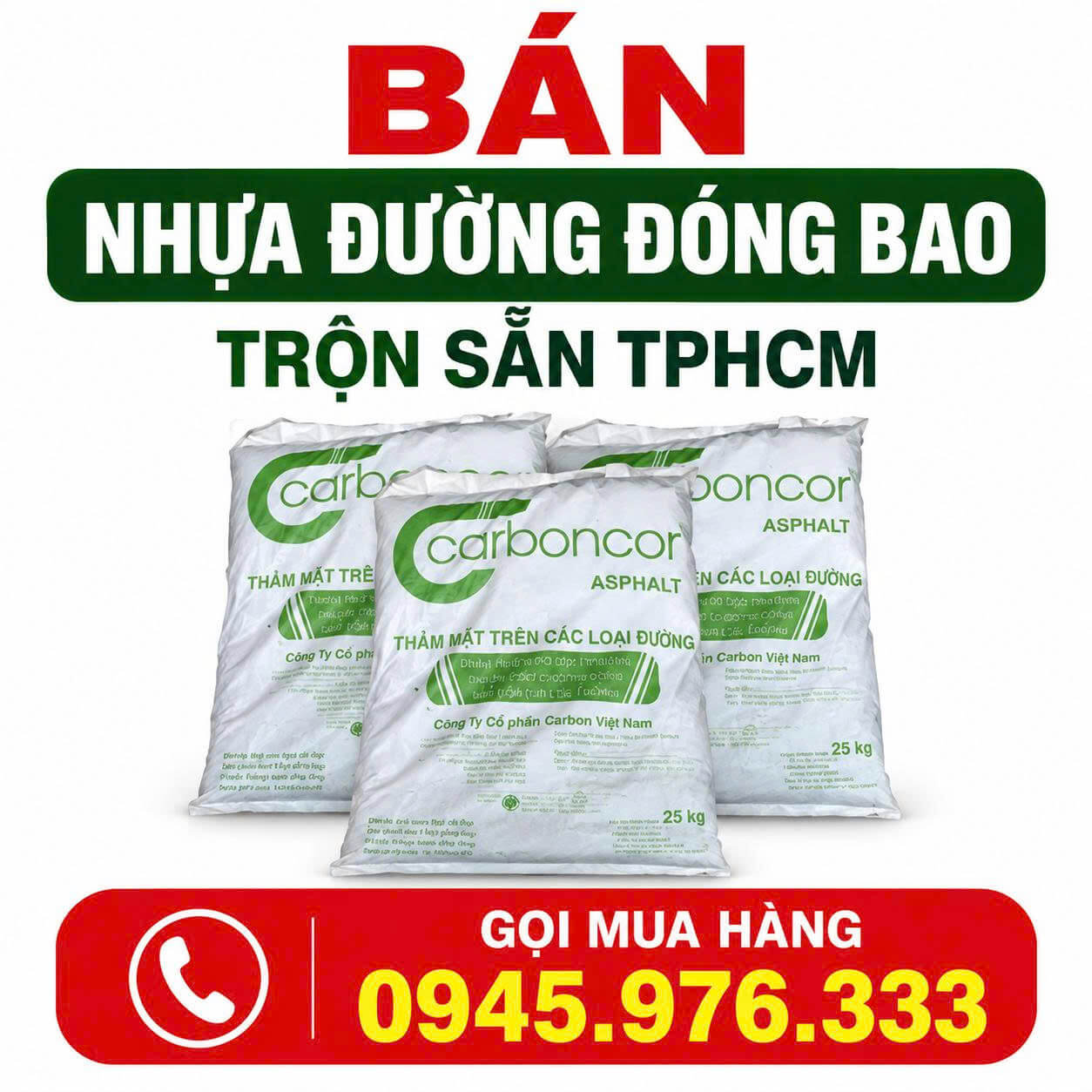 Bán Nhựa Đường Đóng Bao Trộn Sẵn