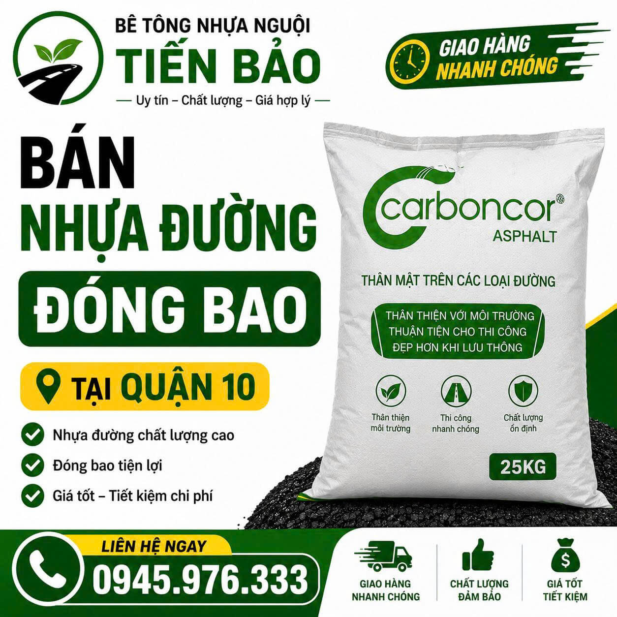 Bán Nhựa Đường Đóng Bao ở Quận 10