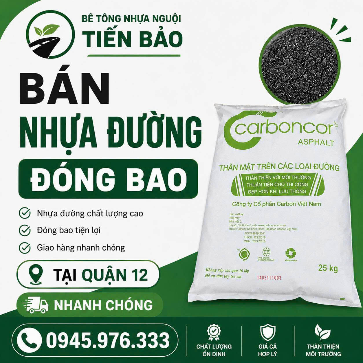 Bán Nhựa Đường Đóng Bao ở Quận 12