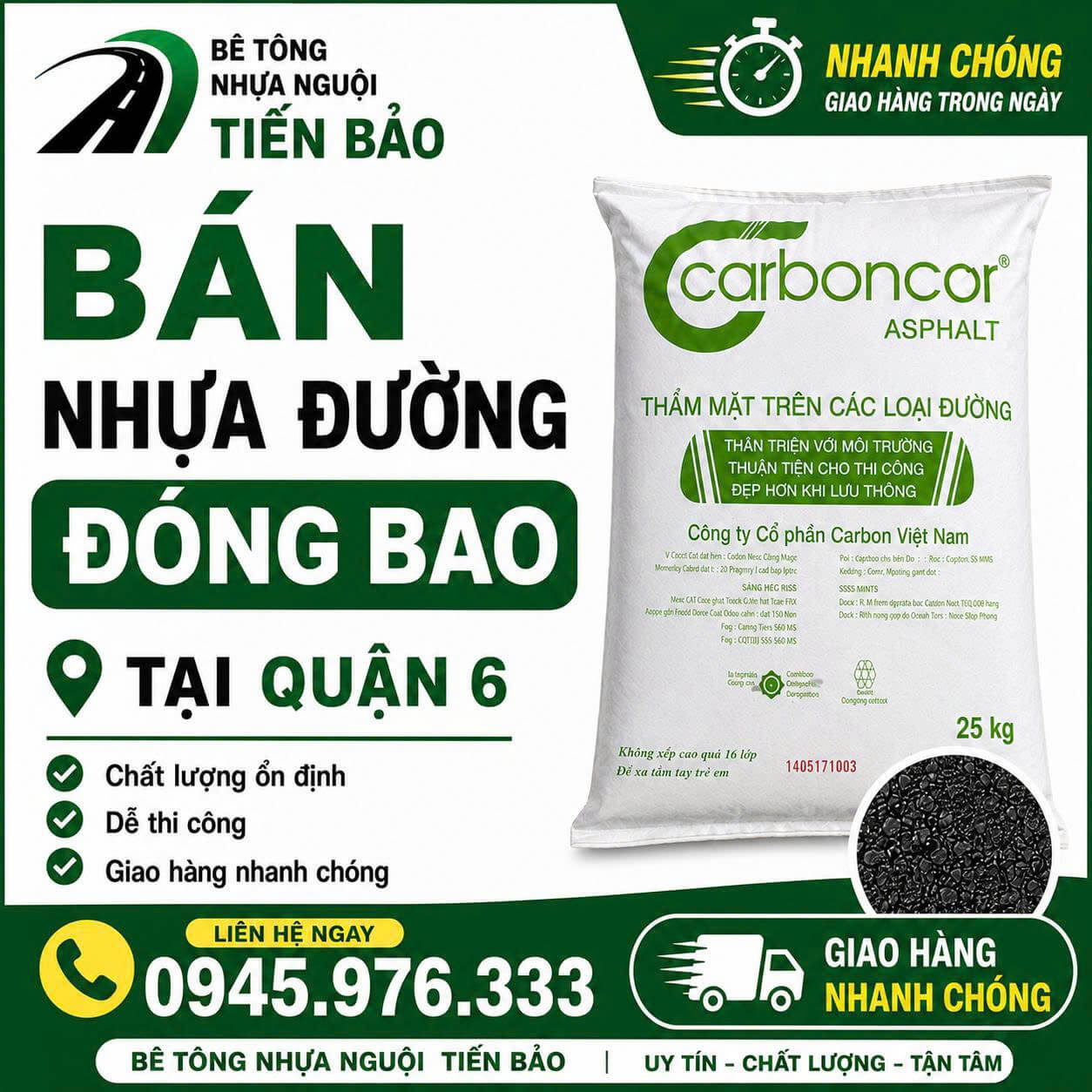 Bán Nhựa Đường Đóng Bao ở Quận 6