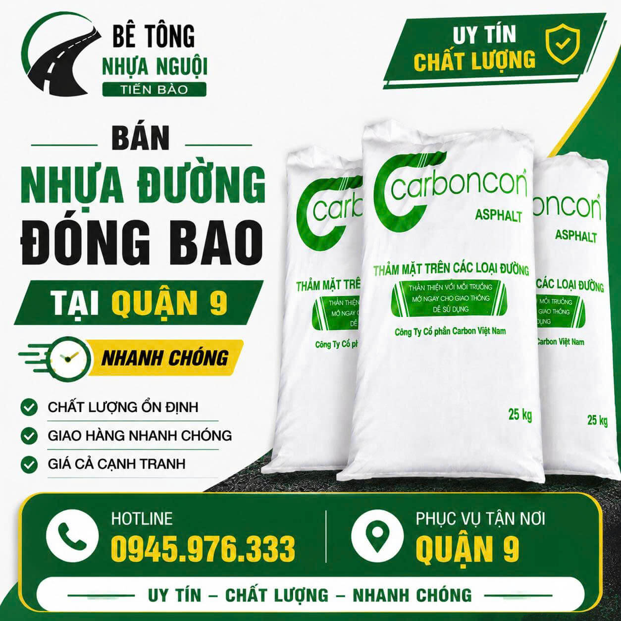 Bán Nhựa Đường Đóng Bao ở Quận 9