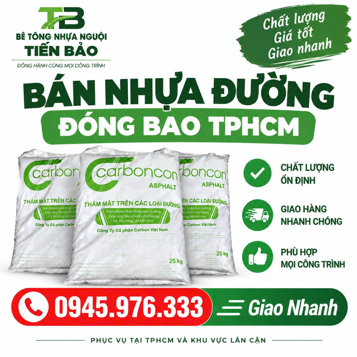 Bán Nhựa Đường Đóng Bao ở TPHCM