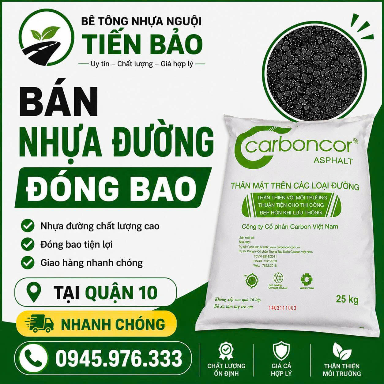 Bán Nhựa Đường Đóng Bao ở tại Quận 10