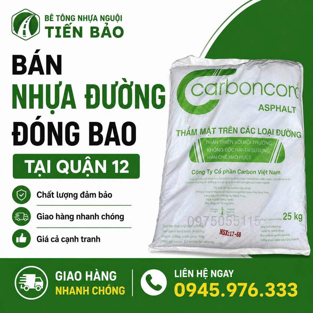Bán Nhựa Đường Đóng Bao ở tại Quận 12