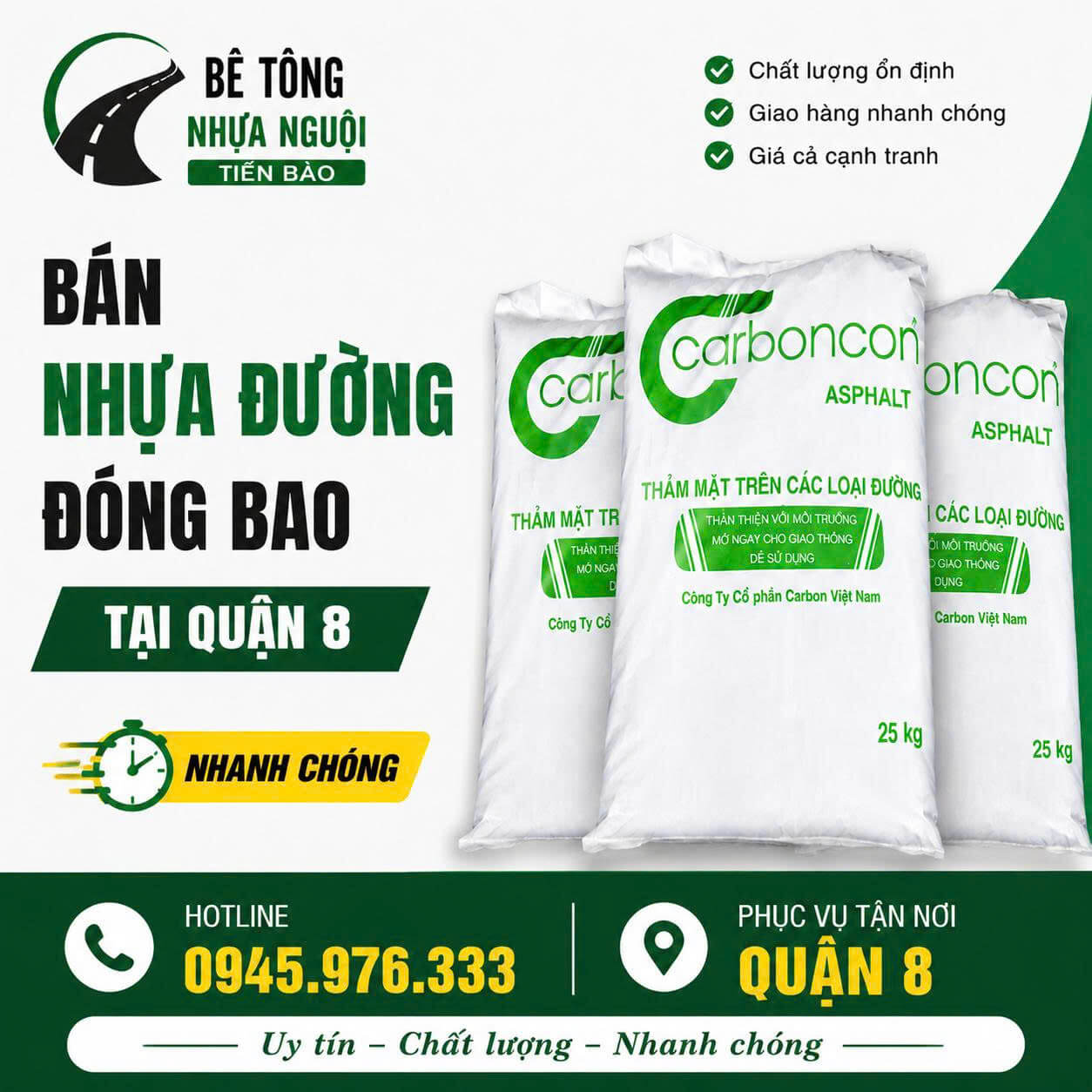 Bán Nhựa Đường Đóng Bao ở tại Quận 8