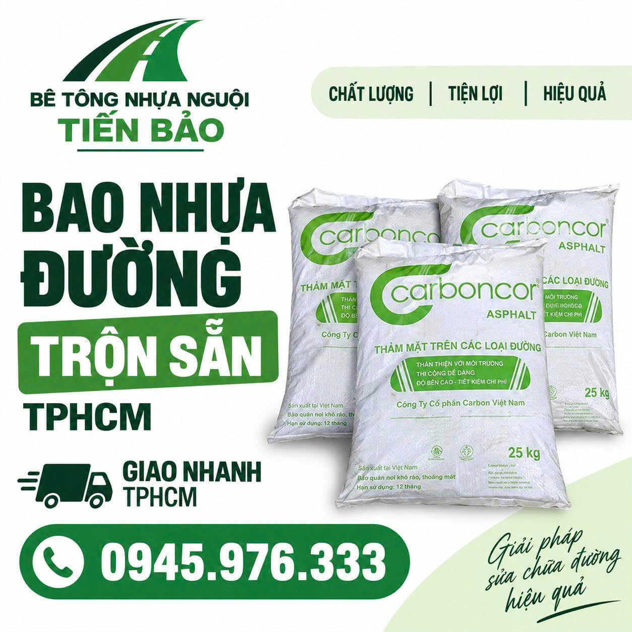 Bao Nhựa Đường Trộn Sẵn HCM