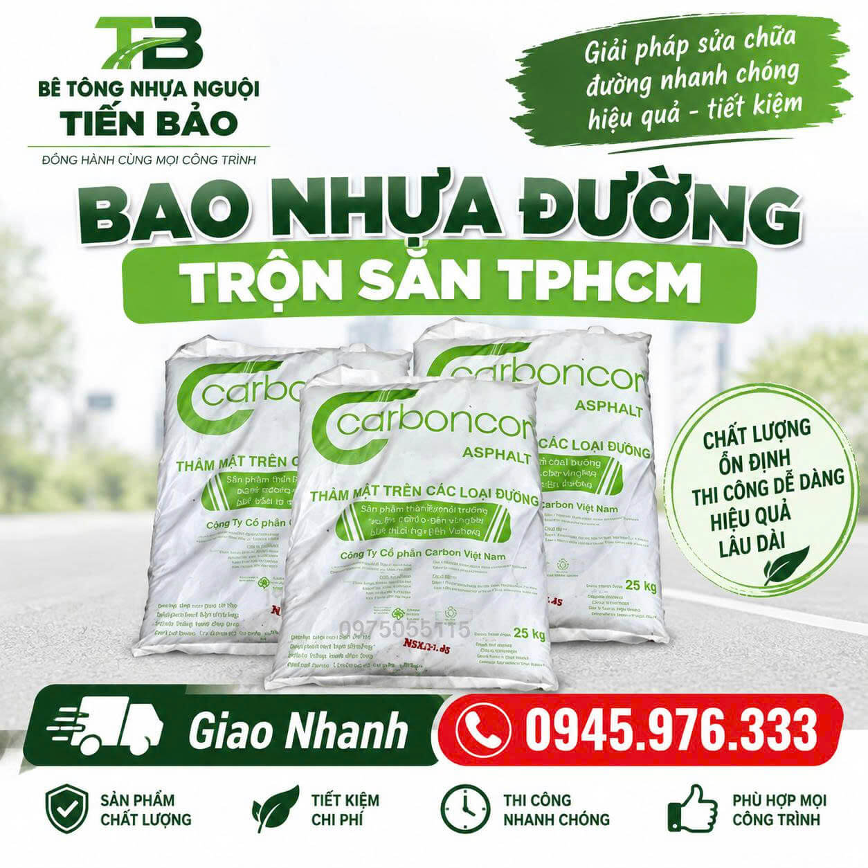 Bao Nhựa Đường Trộn Sẵn TPHCM