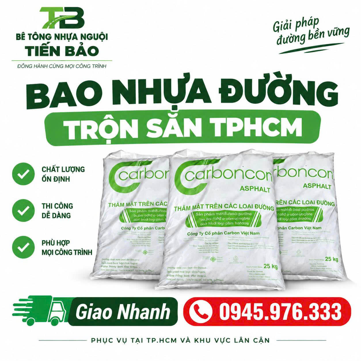 Bao Nhựa Đường Trộn Sẵn Tại TPHCM