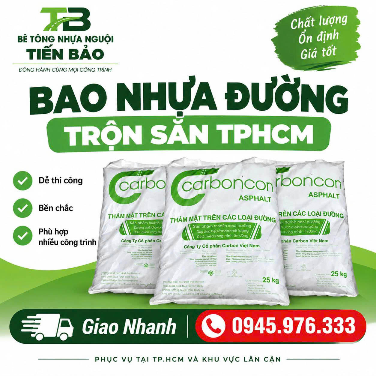 Bao Nhựa Đường Trộn Sẵn ở TPHCM