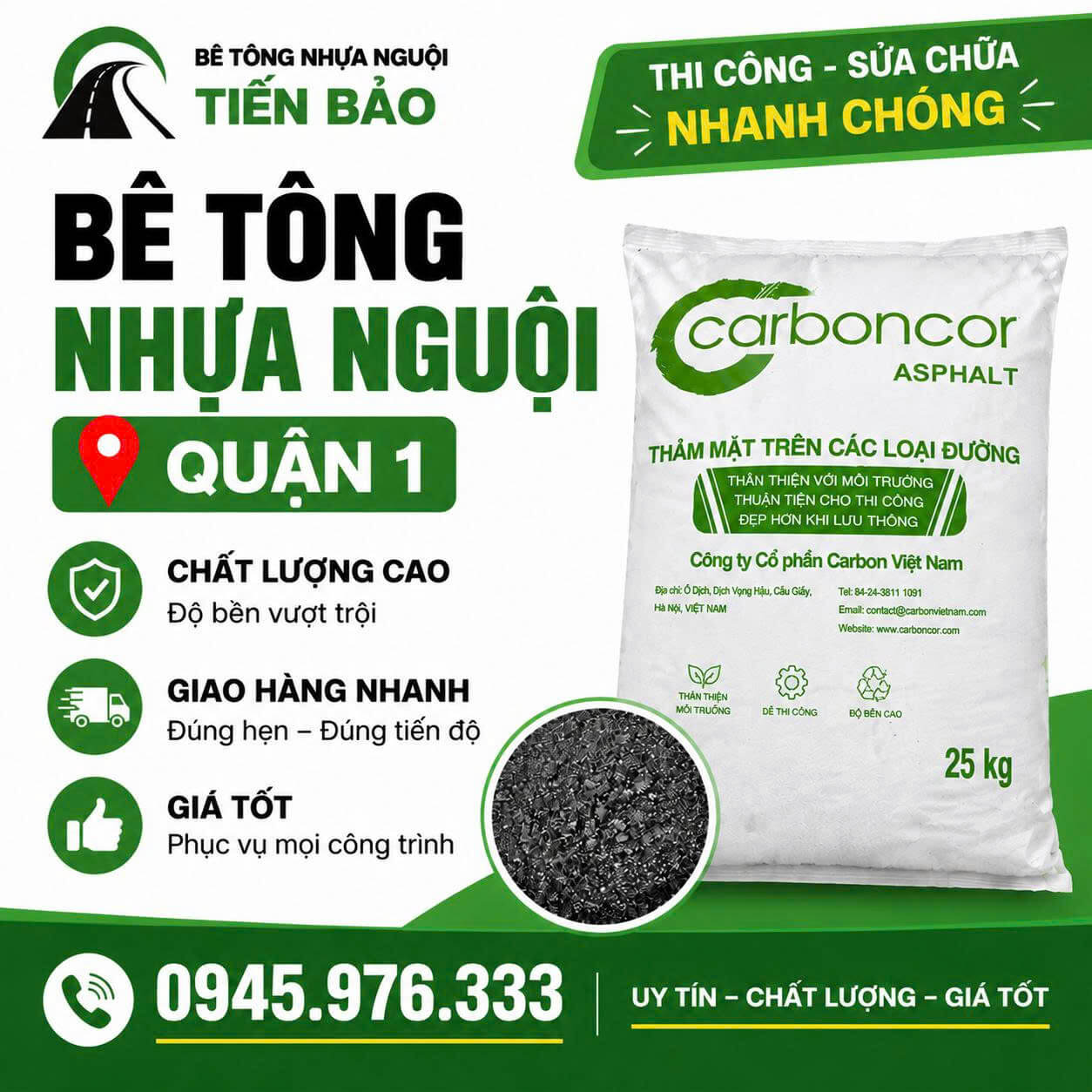 Bê Tông Nhựa Nguội Tại Quận 1