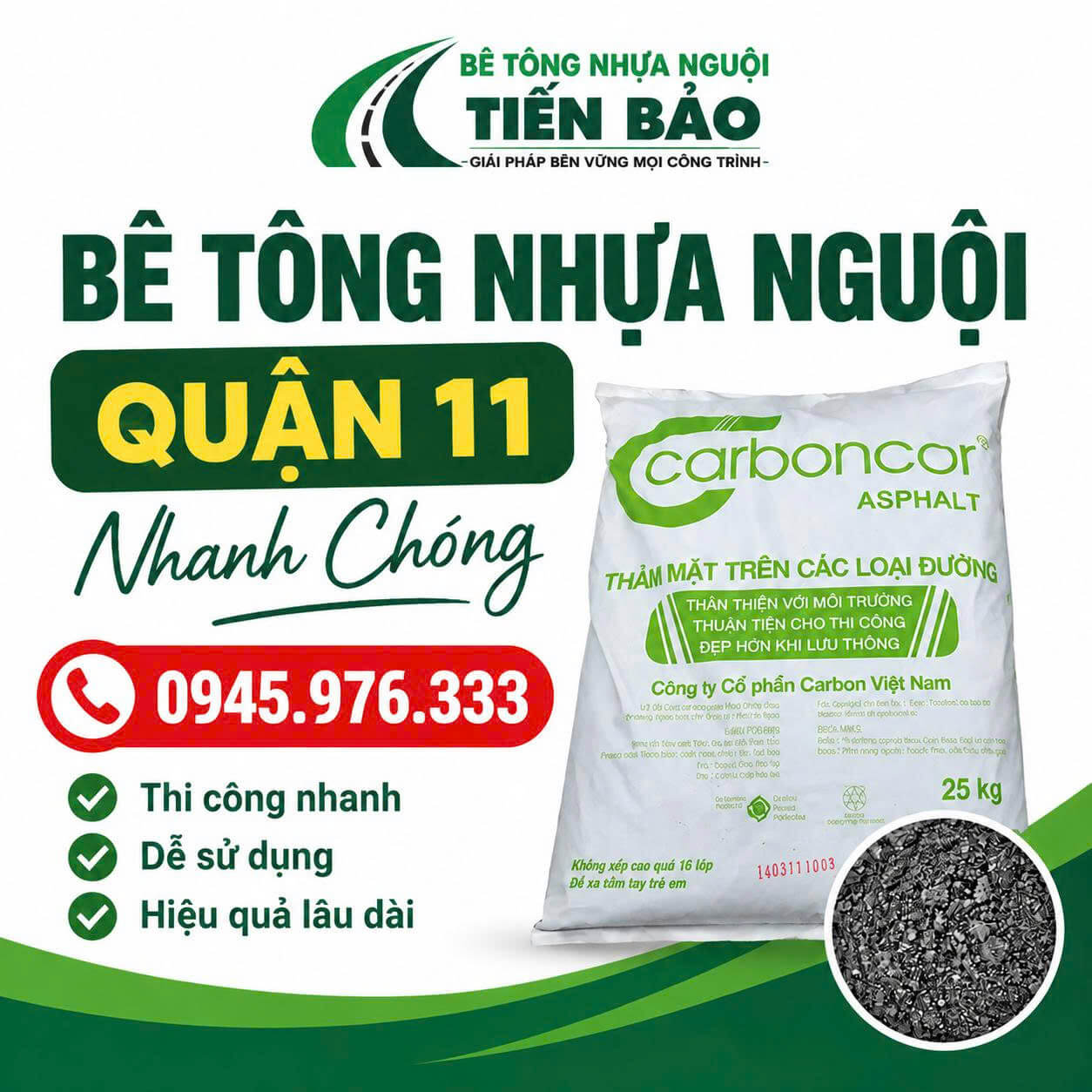 Bê Tông Nhựa Nguội Tại Quận 11