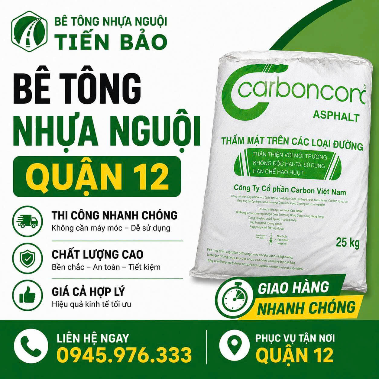 Bê Tông Nhựa Nguội ở Quận 12