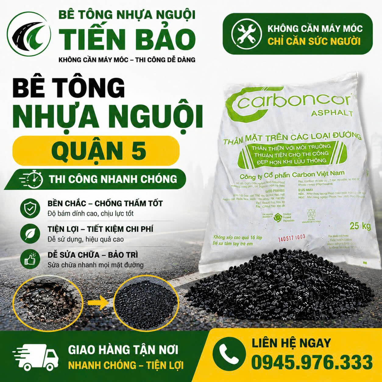 Bê Tông Nhựa Nguội ở Quận 5
