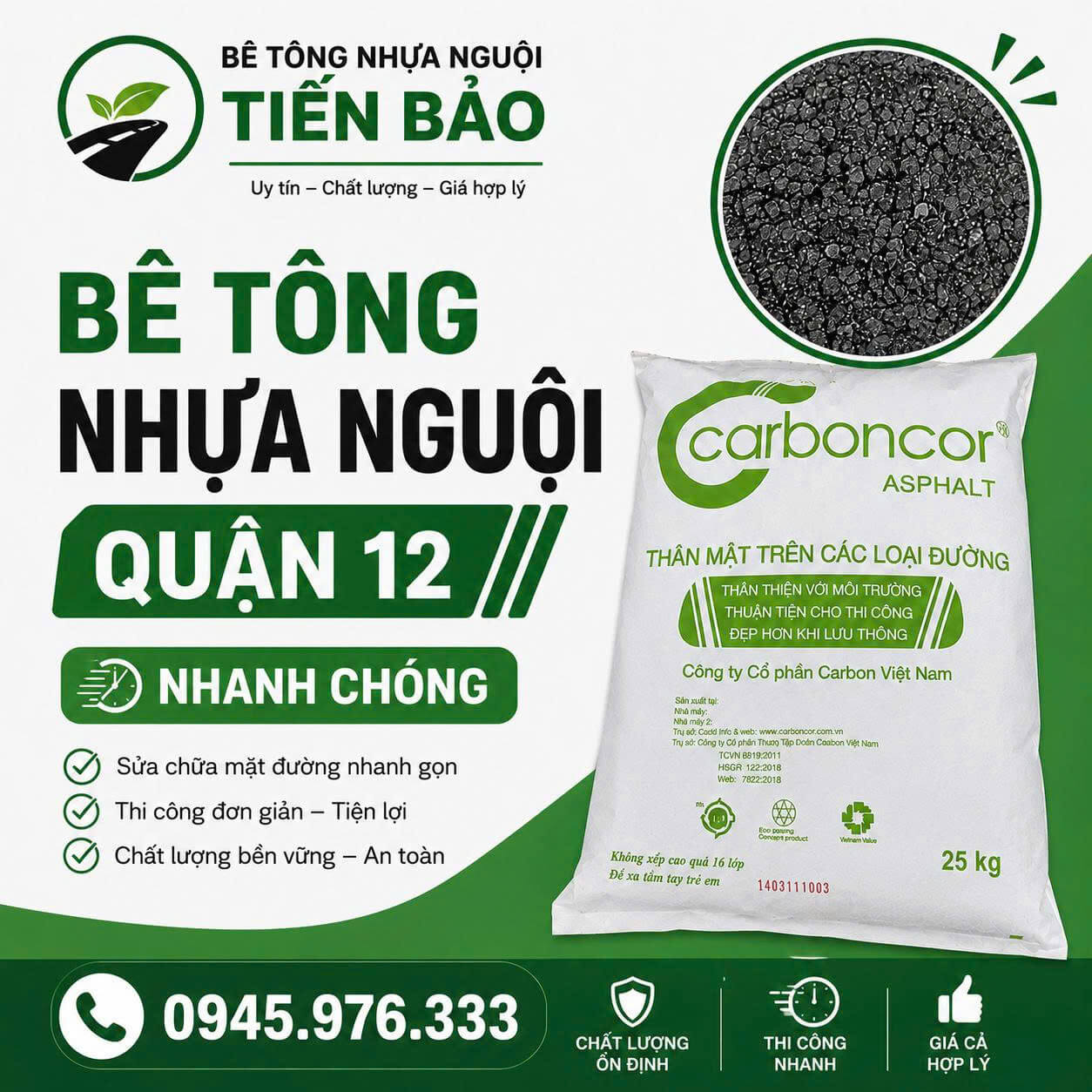 Bê Tông Nhựa Nguội ở tại Quận 12