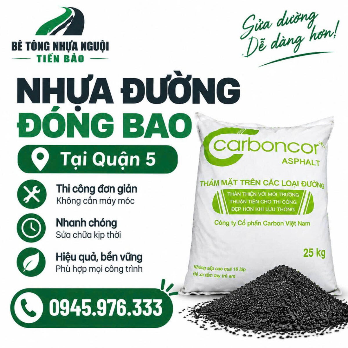 Bê tông nhựa nguội Tiến Bảo