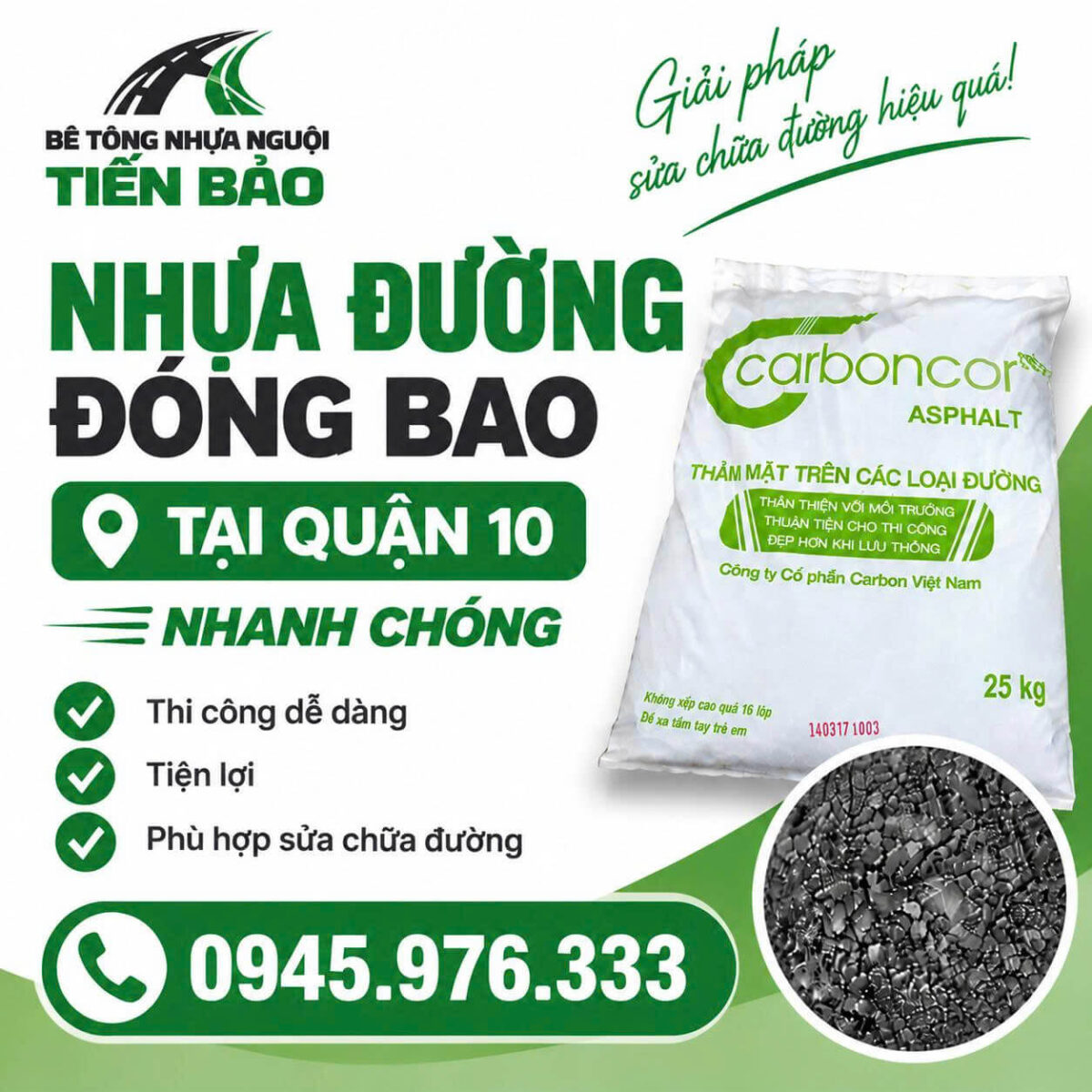 Bê tông nhựa nguội Tiến Bảo