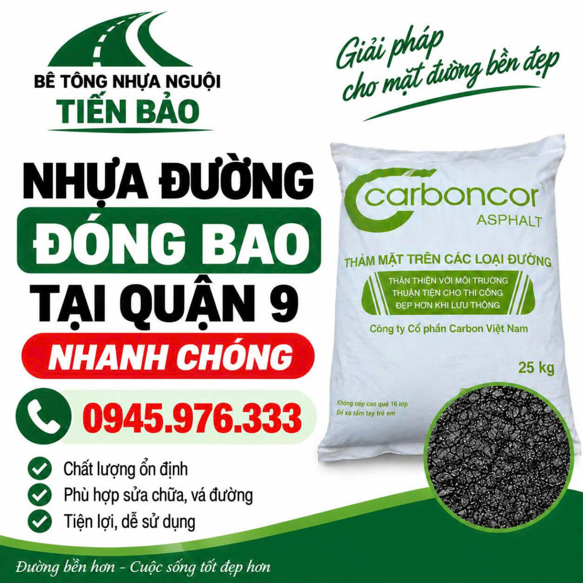 Bê tông nhựa nguội Tiến Bảo