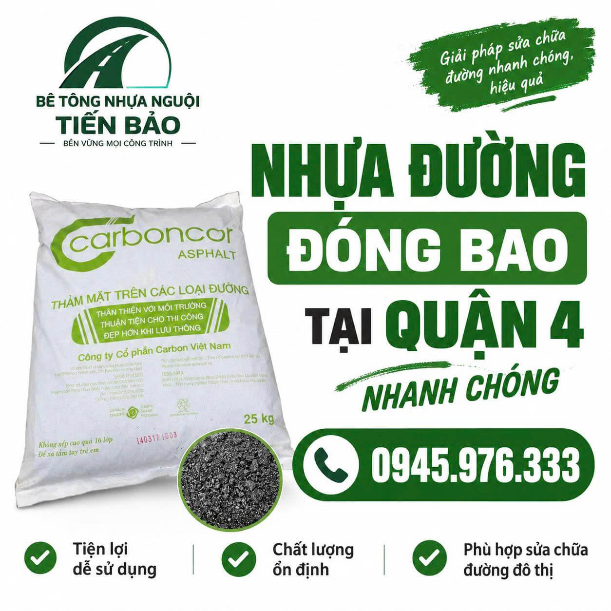 Bê tông nhựa nguội Tiến Bảo