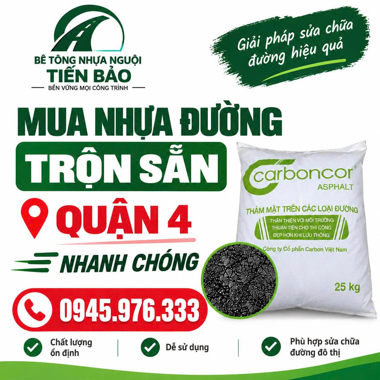 Bê tông nhựa nguội Tiến Bảo