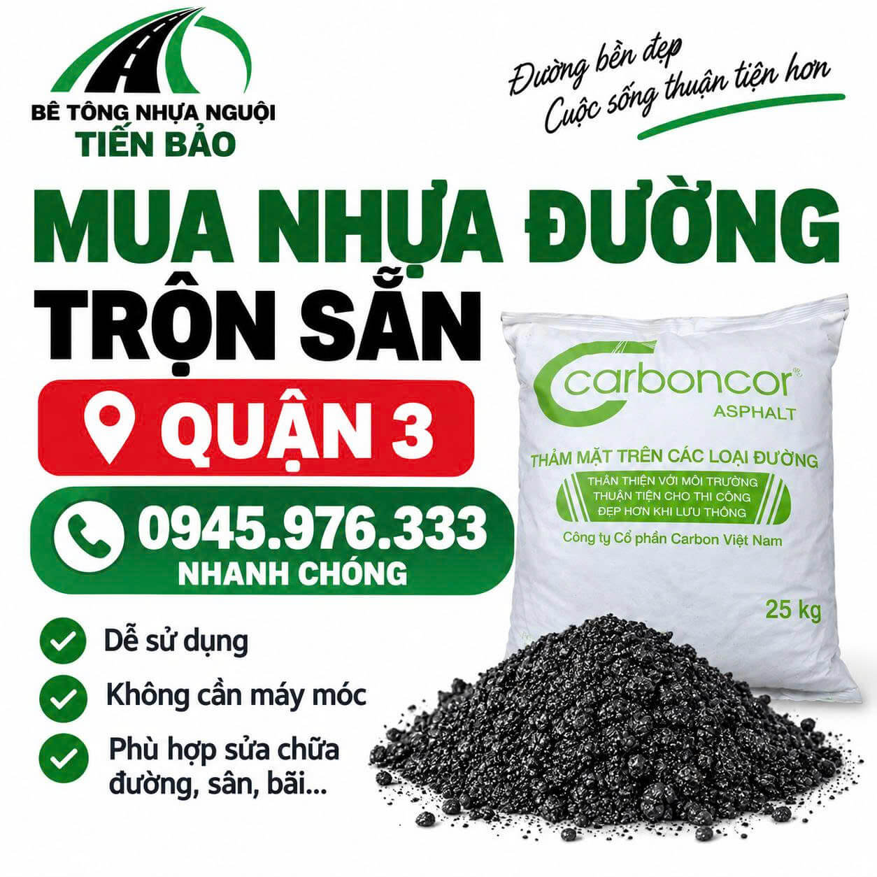 Bê tông nhựa nguội Tiến Bảo
