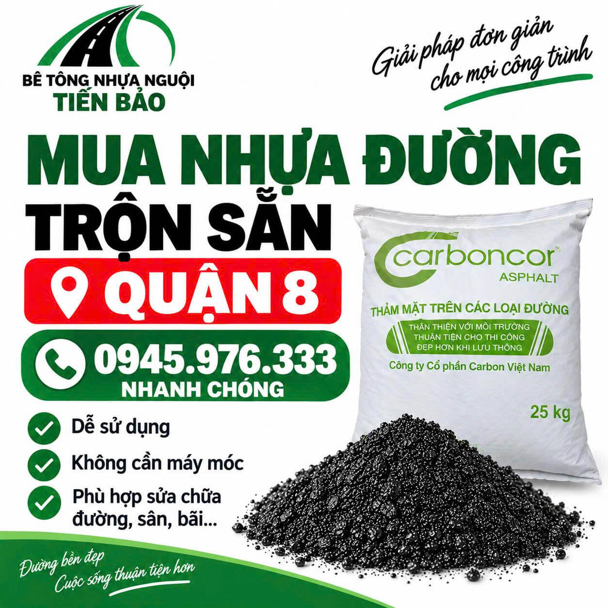 Bê tông nhựa nguội Tiến Bảo