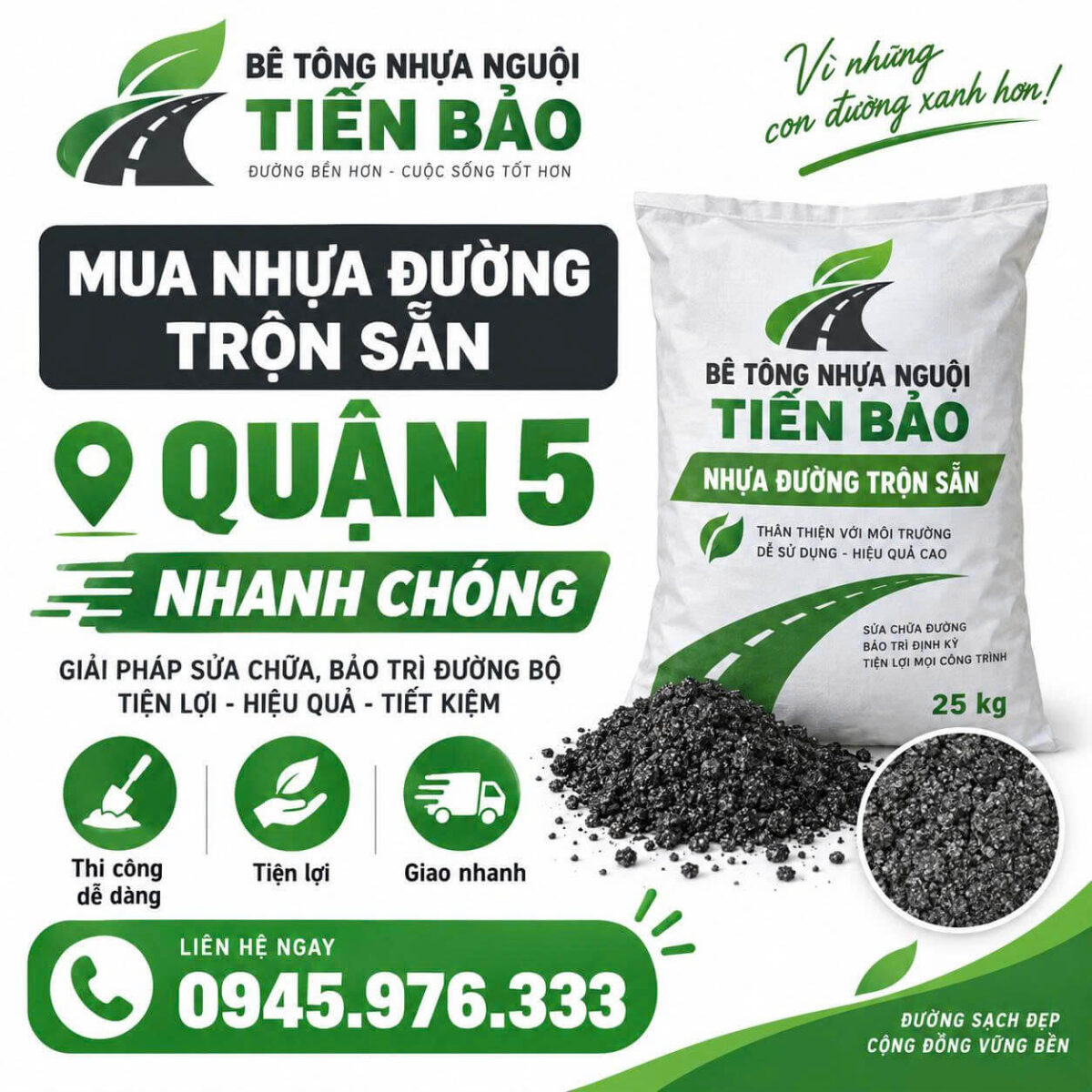 Bê tông nhựa nguội Tiến Bảo