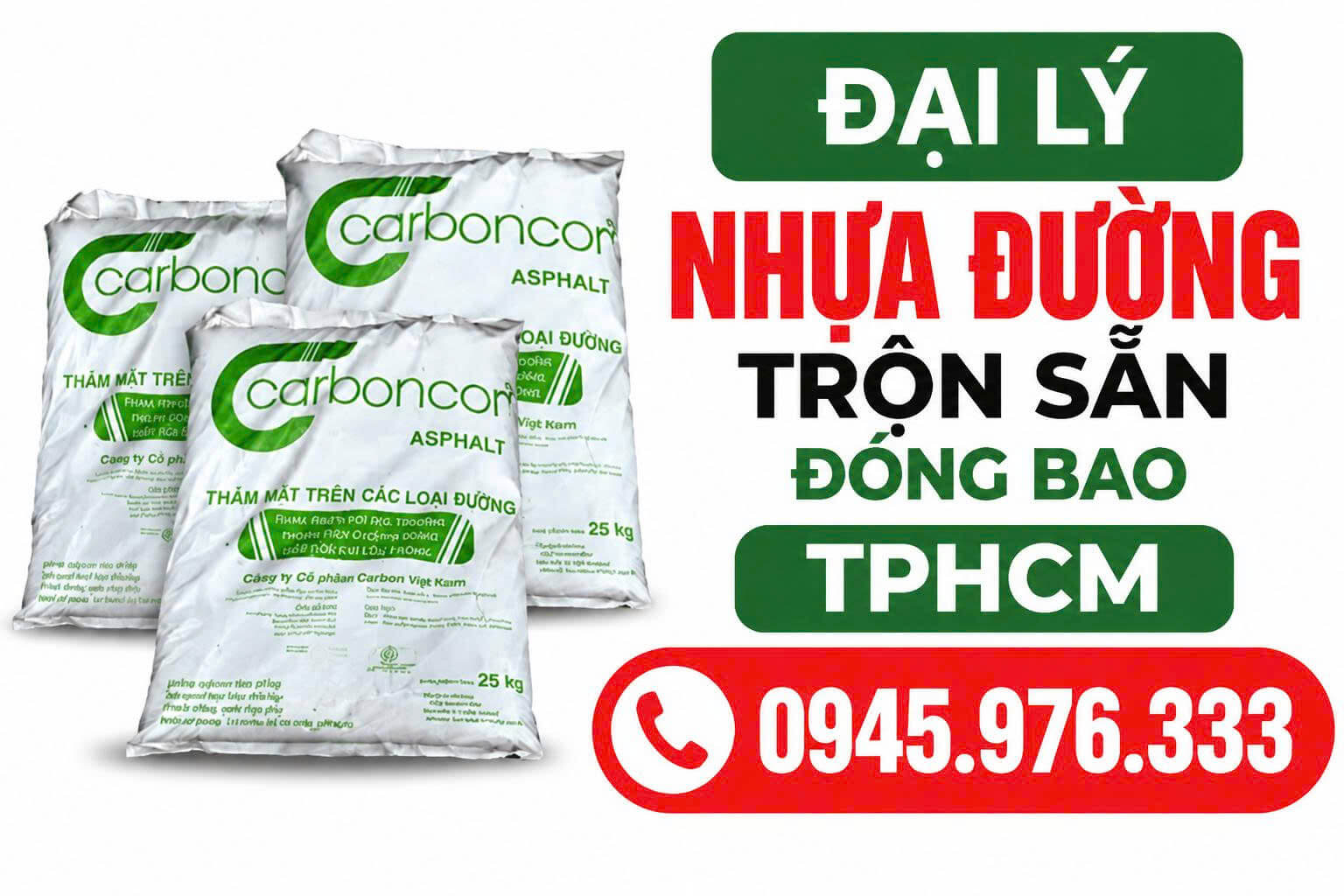 Đại Lý Nhựa Đường Trộn Sẵn Đóng Bao