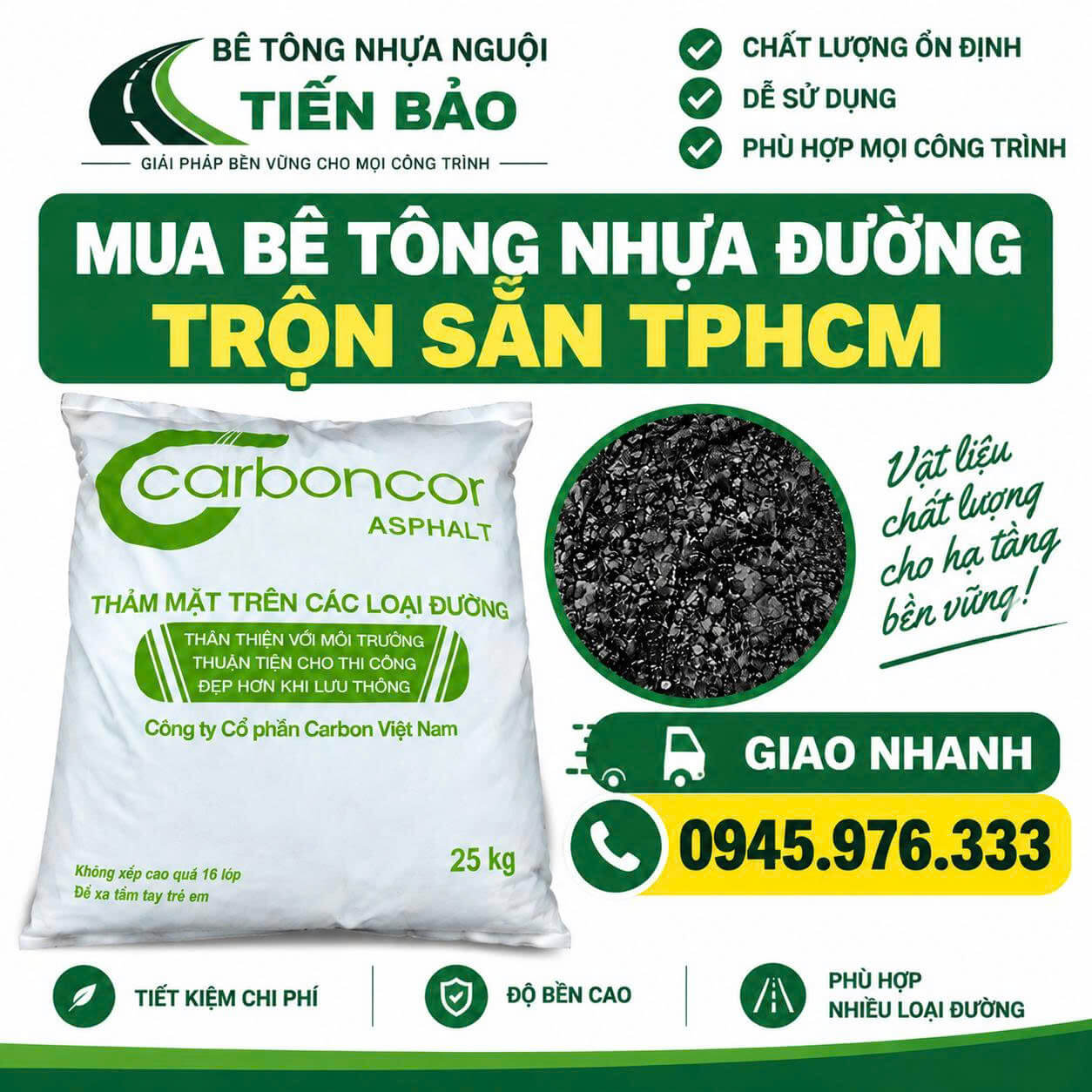 Mua Bê Tông Nhựa Đường Trộn Sẵn HCM