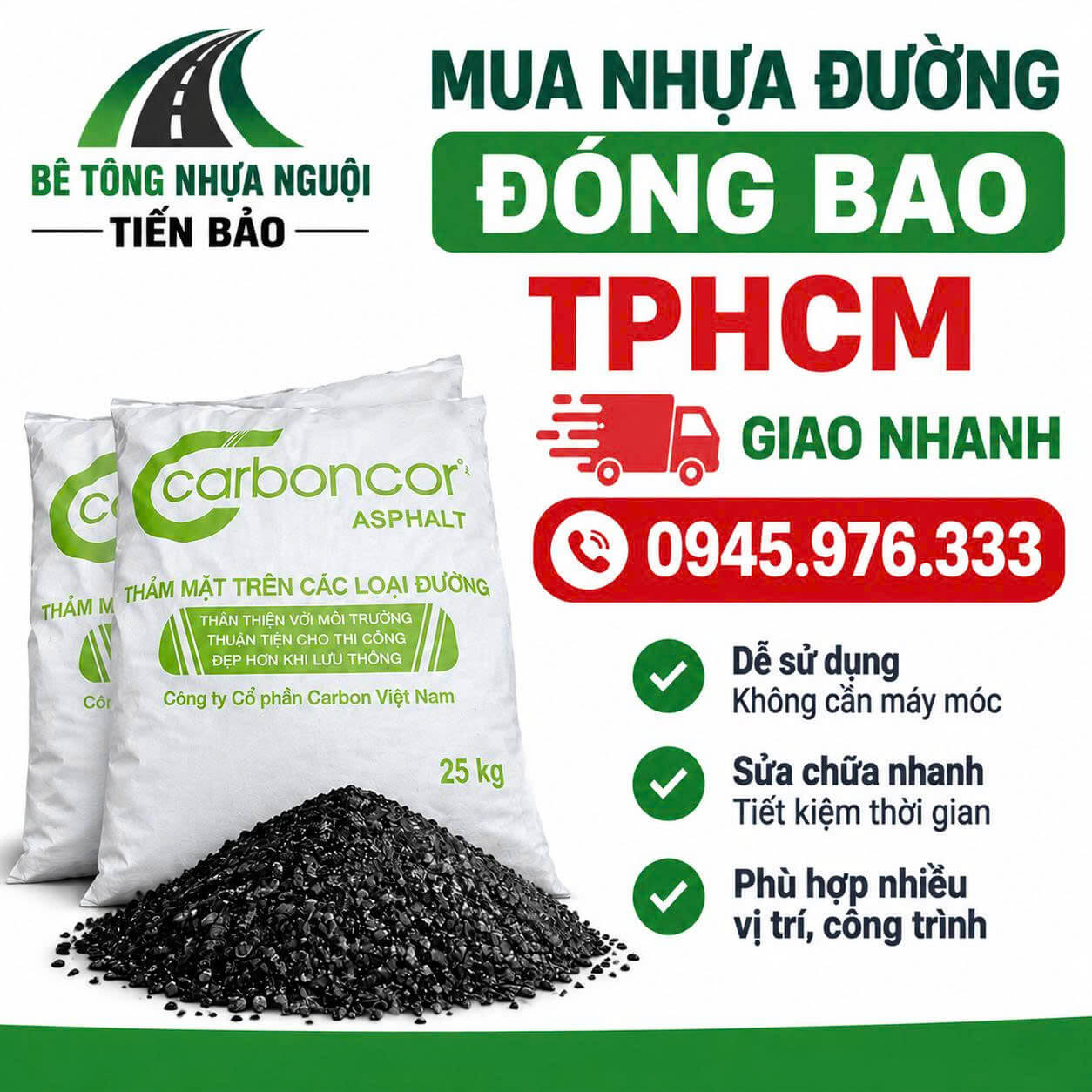 Mua Nhựa Đường Đóng Bao Tại HCM