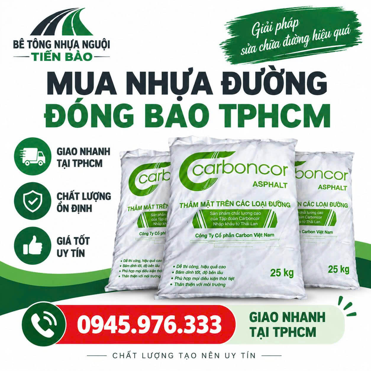 Mua Nhựa Đường Đóng Bao ở TPHCM