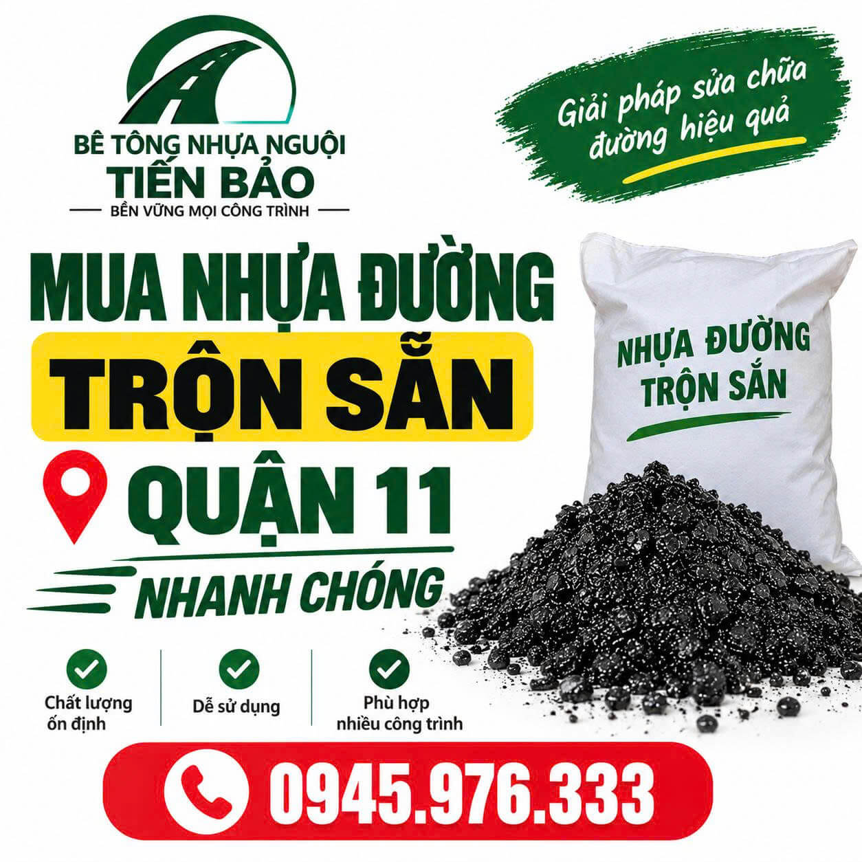 Mua Nhựa Đường Trộn Sẵn Quận 11