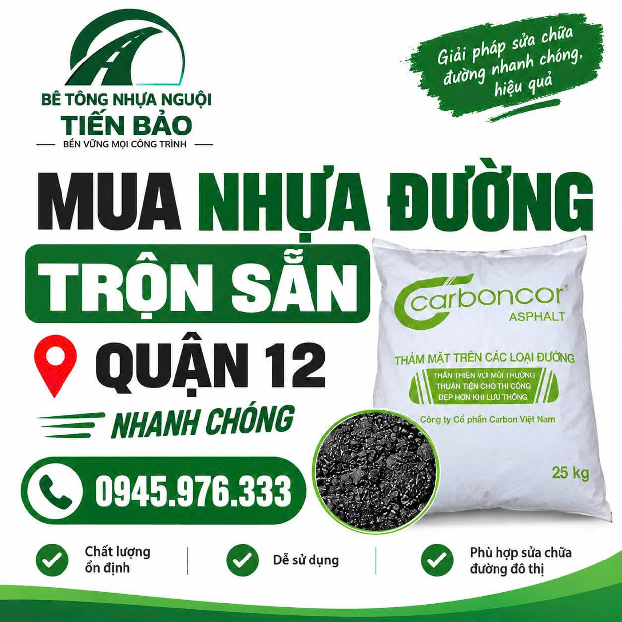 Mua Nhựa Đường Trộn Sẵn Quận 12