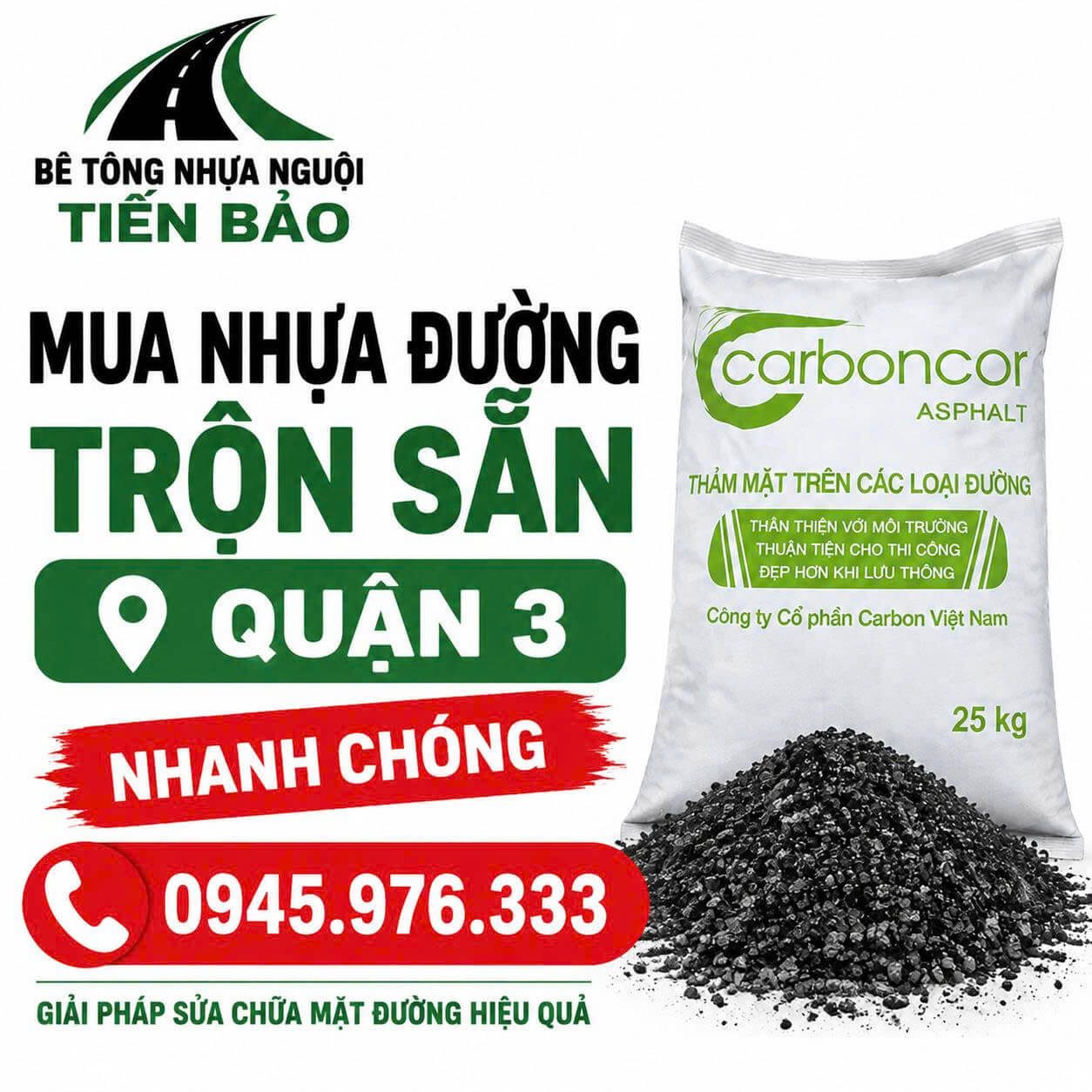 Mua Nhựa Đường Trộn Sẵn Quận 3 Nhanh Uy Tín