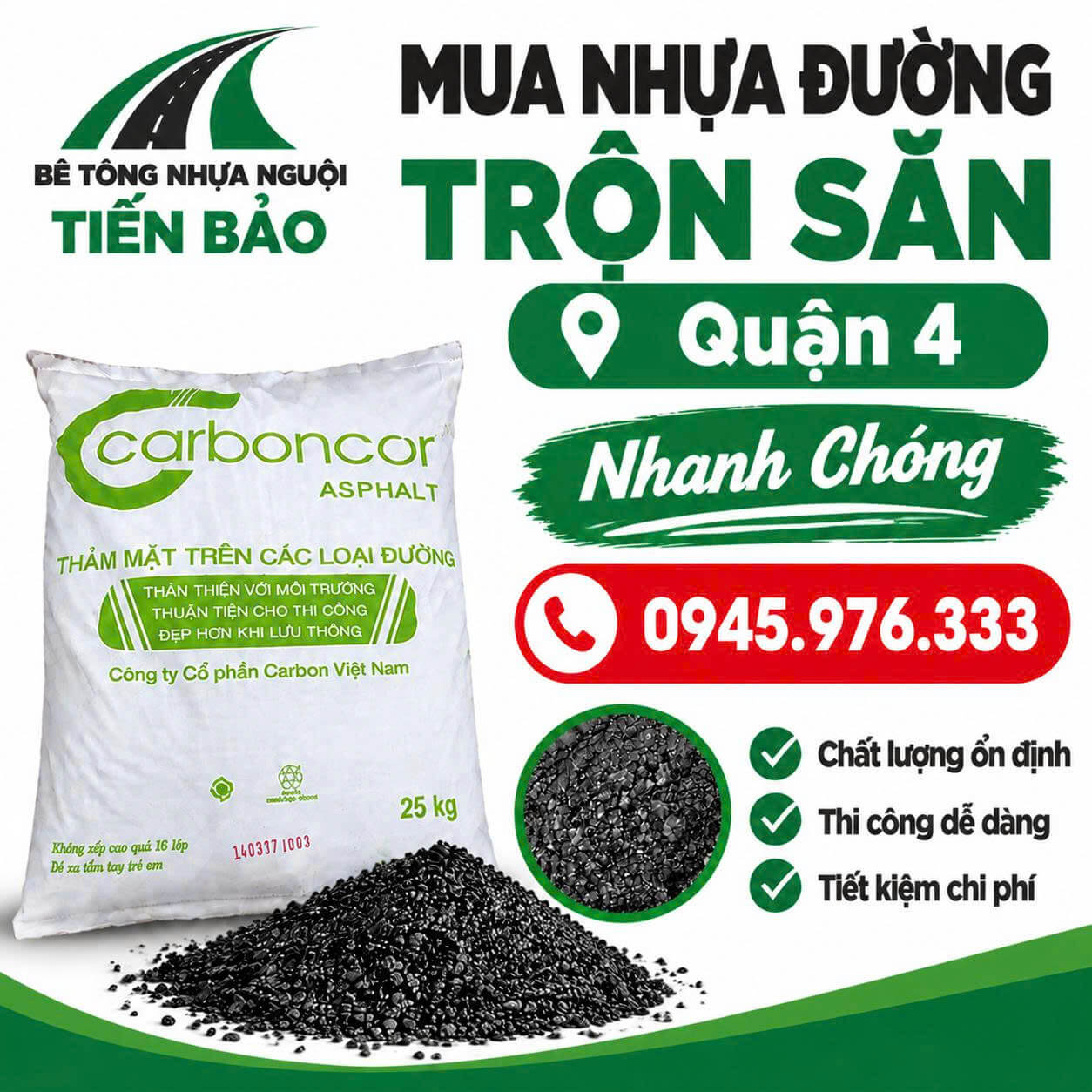 Mua Nhựa Đường Trộn Sẵn Quận 4