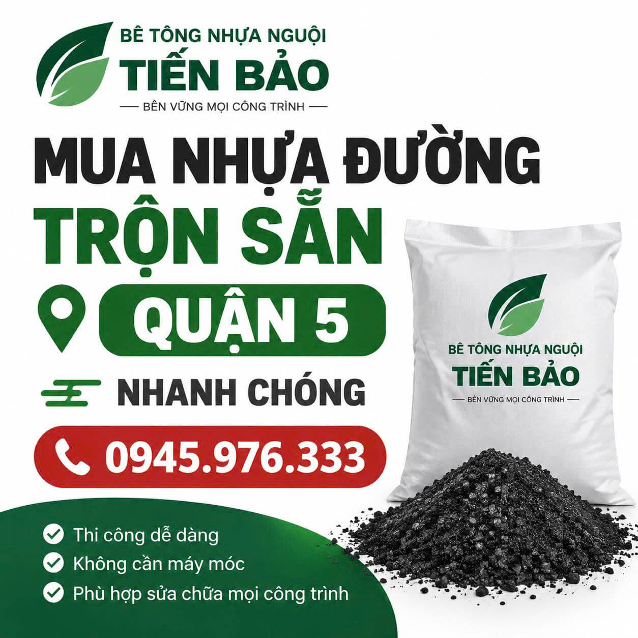 Mua Nhựa Đường Trộn Sẵn Quận 5