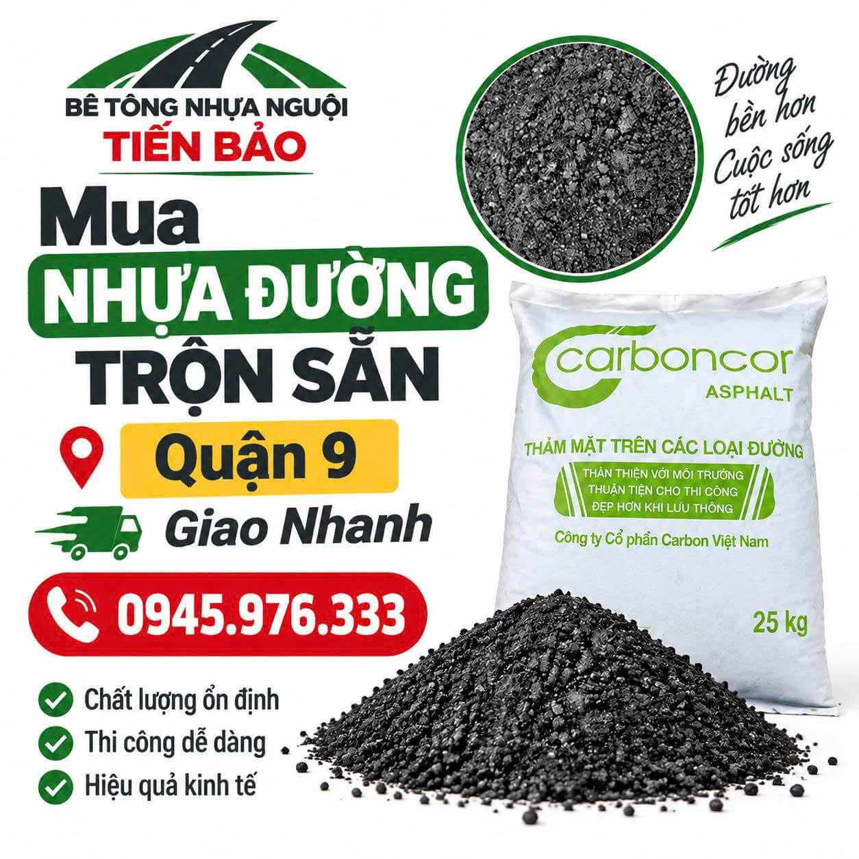 Mua Nhựa Đường Trộn Sẵn Quận 9