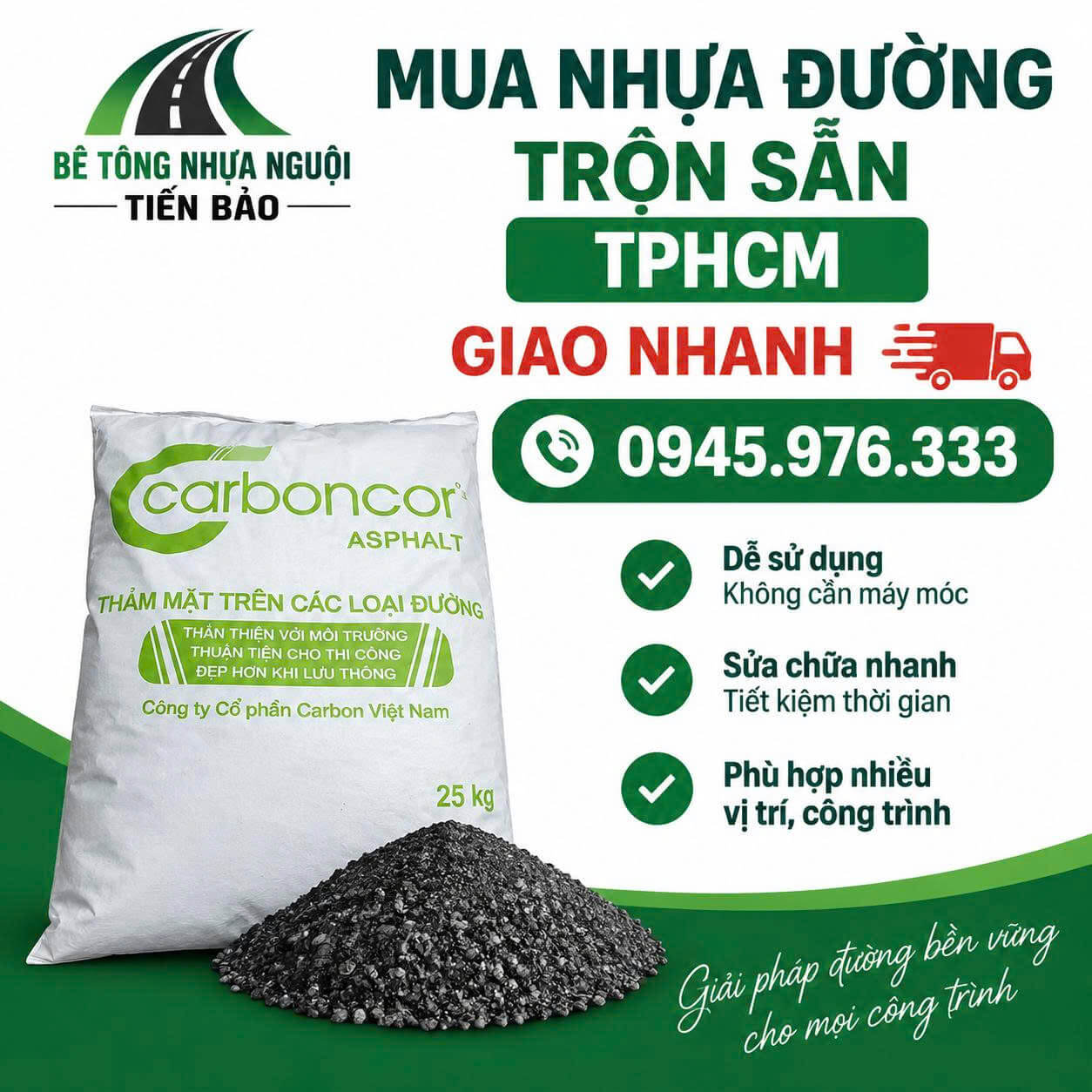 Mua Nhựa Đường Trộn Sẵn TPHCM