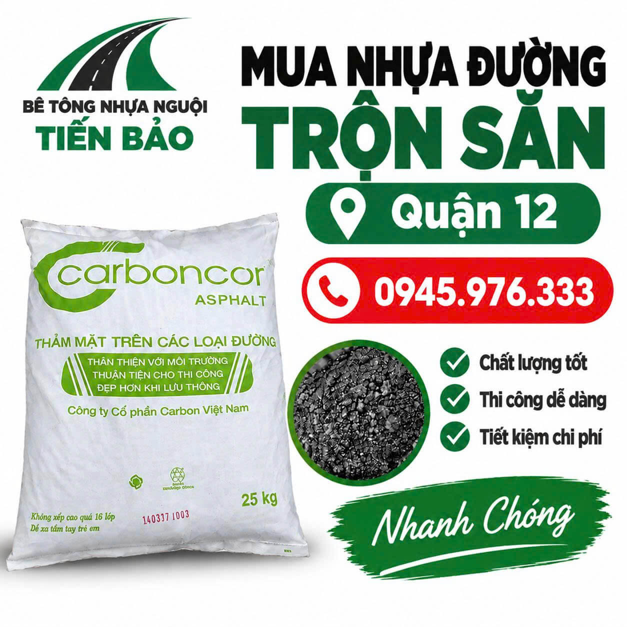 Mua Nhựa Đường Trộn Sẵn Tại Quận 12