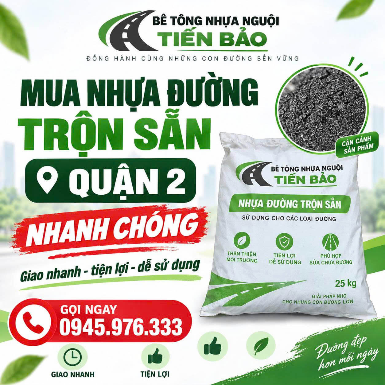 Mua Nhựa Đường Trộn Sẵn Tại Quận 2