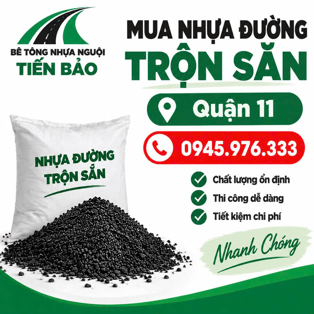 Mua Nhựa Đường Trộn Sẵn ở Quận 11